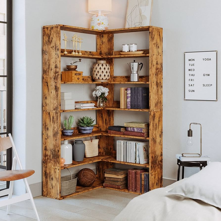 Amazon.com: IRONCK Bookshelves 6 Tiers with Baffles